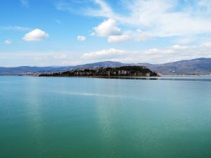 Lago Trasimeno: l'isola Maggiore, l'isola minore e la Polvese