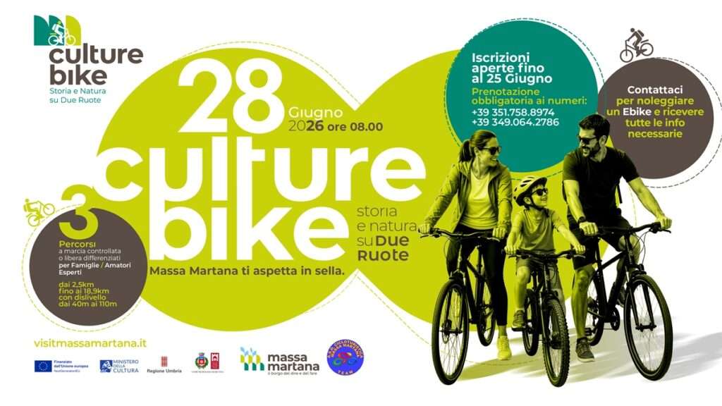 Massa Martana lancia “Culture Bike”: storia e natura da scoprire in bicicletta